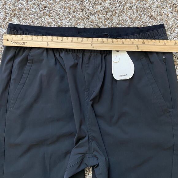 Prana Wonderland Rocks E-Waist Jogger Women's L Reg Black Standard Fit Mid Rise - Picture 9 of 13